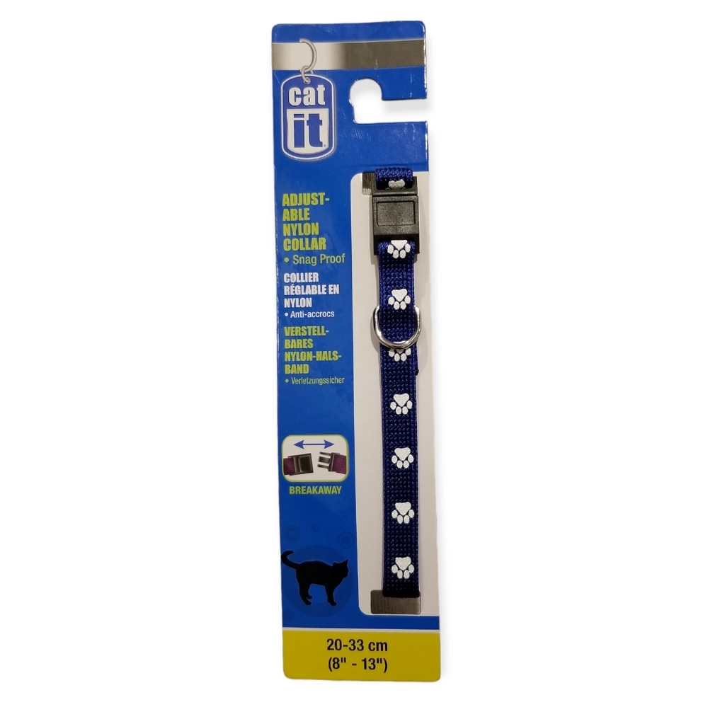 Cat it Adjustable Nylon Breakaway Collar, 8"-13"